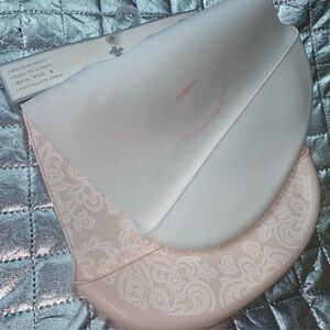 Shabby Chic Floral Silicone Baby Bibs Set of 2  Ages 6 Months + New